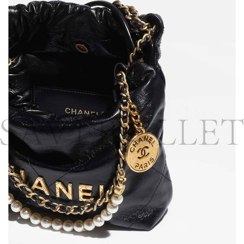 CHANEL 22 MINI HANDBAG AS3980 B10672 94305 (20*19*6cm)